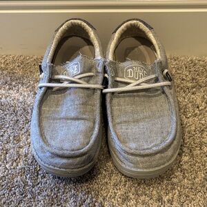 Hey Dude Kids Light Gray Moccasins